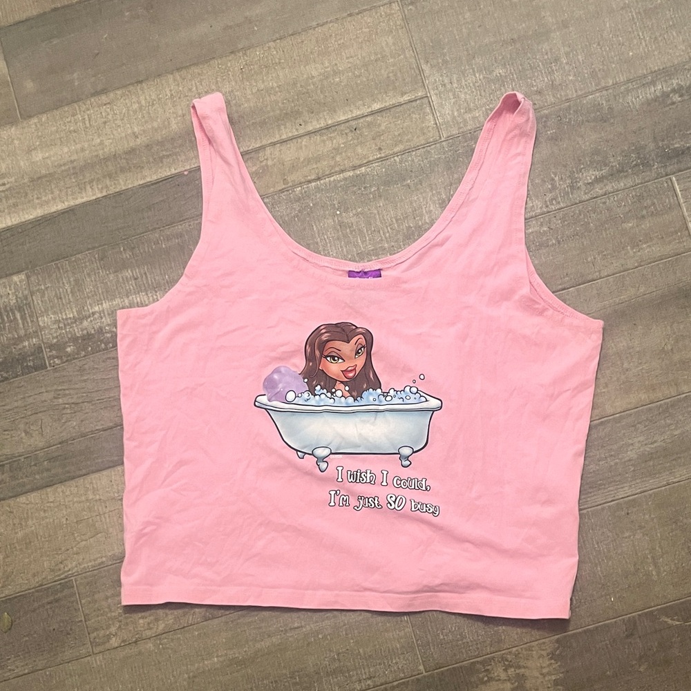 Bratz Pink Graphic Tank Top by Cakeworthy